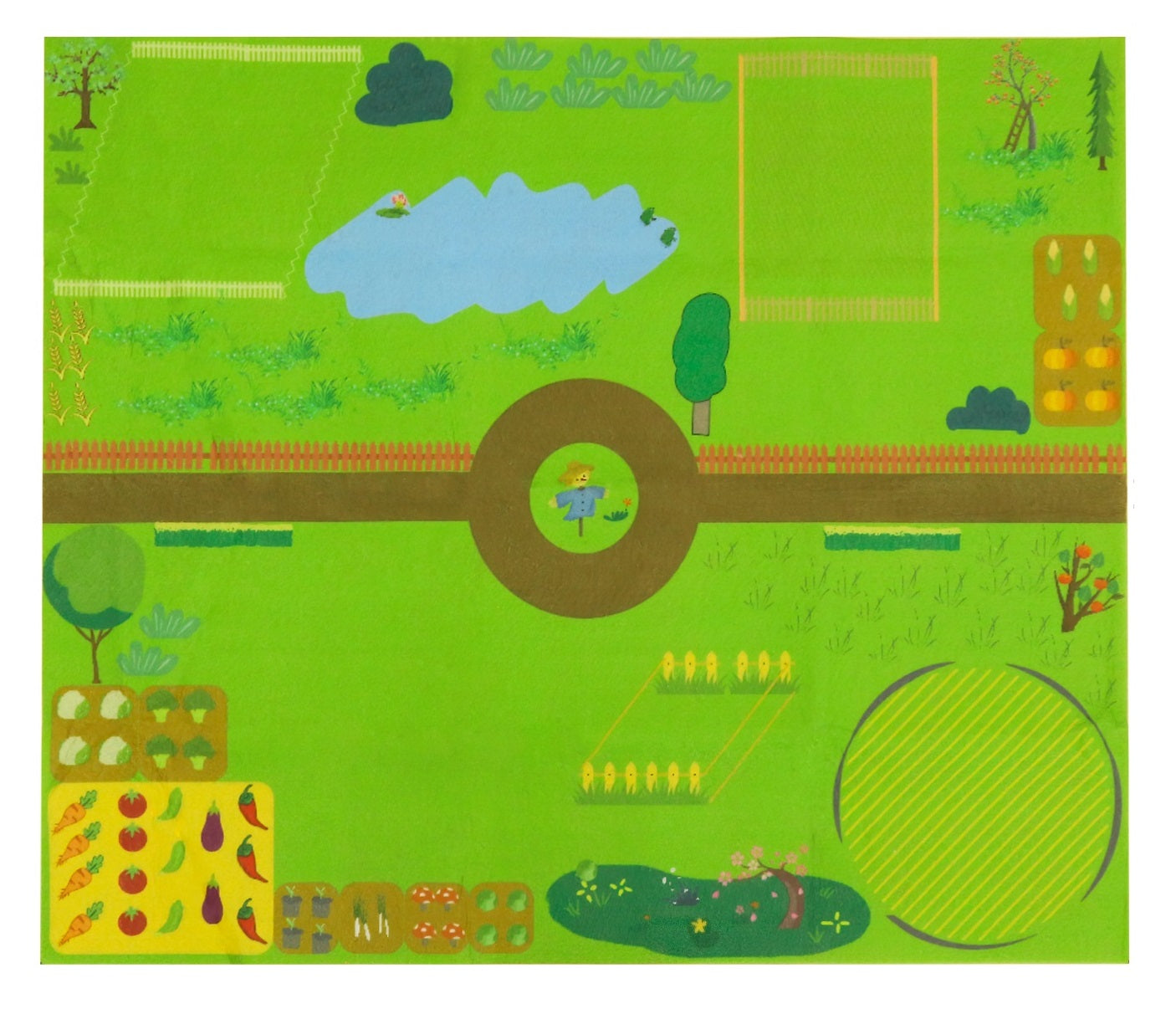 Soft Large Farm Portable Activity Playmat Funmat